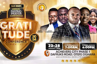 design amazing christian church flyers, posters within 24hrs