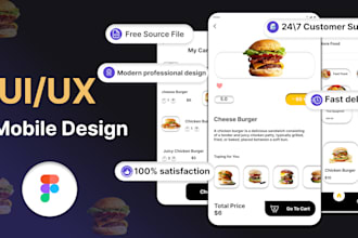 design stunning mobile app UI UX in figma, app ui ux design, ui ux design