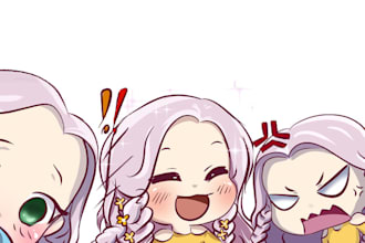 design custom emojis for twitch, discord, kick or youtube