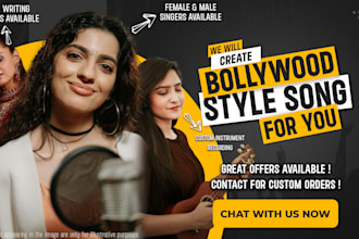create a perfect bollywood style song for you