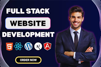 build ai powered full stack websites using reactjs, nextjs, wordpress, angular