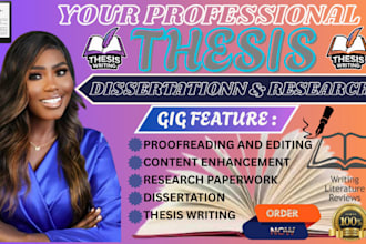 edit and proofread thesis, dissertation, proposal, essay or academic writing