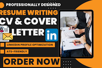do resume writing, cv writing, cover letter and optimize your linkedin profile