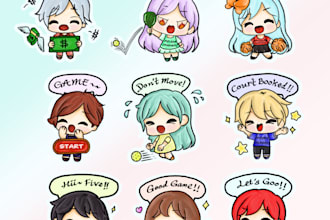 design custom stickers for telegram and whatapps where bring your ideas to life