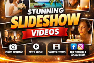 create slideshow video, wedding, birthday, or dynamic photo