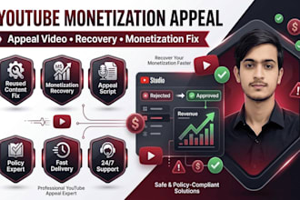 make successful appeal video and recover youtube monetization