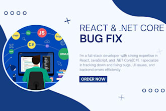 fix bugs and errors in your react or dotnet application fast