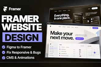 design and build a premium website in framer