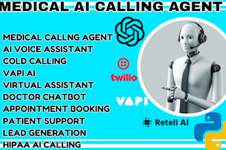 build medical ai calling agent chatbot voice assistant ai sales rep cold calling
