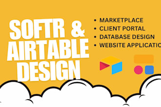 setup airtable softr website client portal database design