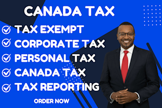 canada personal tax, corporate tax, and tax exemption forms