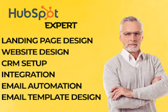create hubspot website, hubspot landing page, hubspot crm