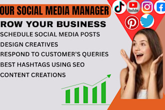 create engaging content,design eyecatching creatives and schedule strategic post