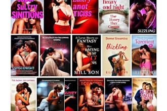 design erotica romance book cover or ebook cover