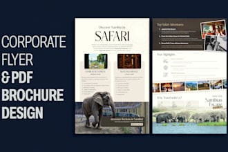 design professional flyer and brochure, print and digital