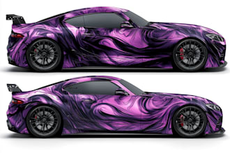 awesome car wrap design and vehicle wrap design