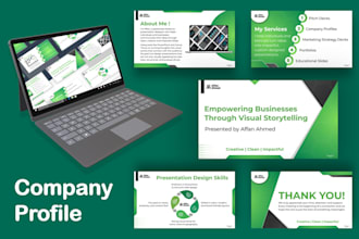 design modern company profile corporate presentation