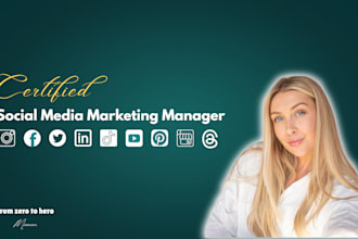be your social media marketing manager