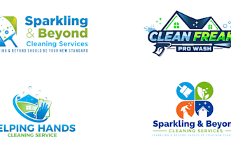 design a professional cleaning company logo for your business