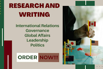 write on world politics, leadership, international relations and global affairs