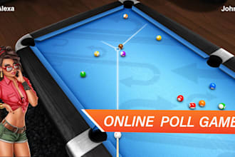 develop 8 balls games, pool game, crash game, ludo game, blackjack,billiard game