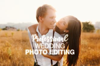 enhance and retouch wedding photos professionally