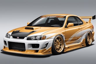 professionally design your jdm car illustration