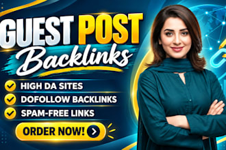 publish high da guest posts SEO backlinks high authority link building service