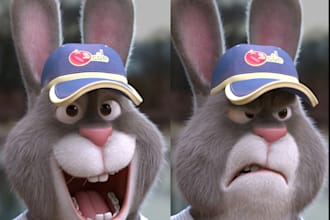 make mascot character, 3d character modeling with texturing and rigging