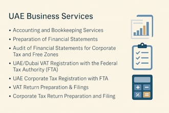 do financial statements, audit, uae corporate tax, vat registration and returns