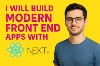 be your expert react js and next js front end web developer