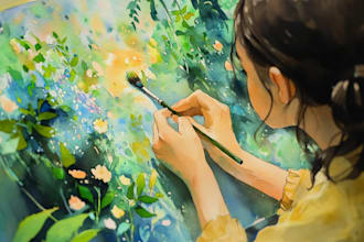 draw digital watercolor illustration,clipart,digital sticker