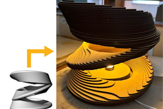 make you laser cut file for physical model of any building, site or any product