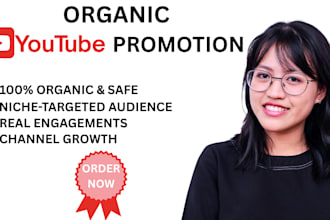 do youtube video and channel promotion to boost views and subs organically