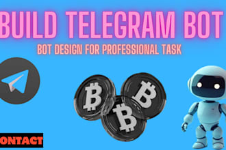 build telegram bot, telegram p2p bot, crypto payment bot, wallet tracker bot