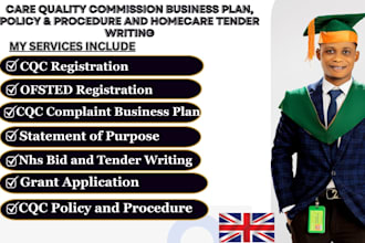 do uk homecare cqc and ofsted registration business plan bid nhs tender and sops