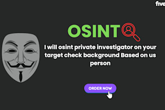 perform professional osint investigations and digital footprinting
