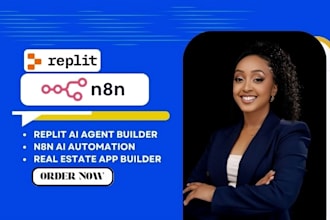 build replit ai agents, real estate apps, and n8n automation workflows
