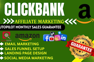 build clickbank affiliate funnel and amazon affiliate website