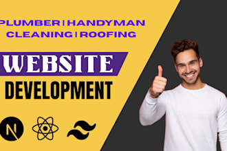 build plumber website, handyman website, cleaning website, roofing website