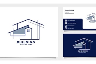 design modern minimalist business card logo design  business card