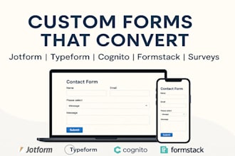 create jotform, typeform, cognito, online survey and formstack