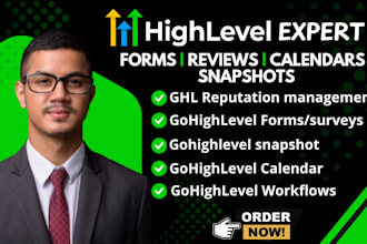 manage gohighlevel reputation gohighlevel form survey ghl snapshot calendar