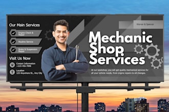 design  billboard, hoarding, signage, for your business