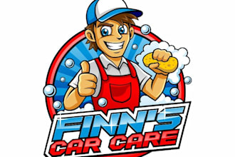 do modern cleaning, pressure washing, and car washing logo