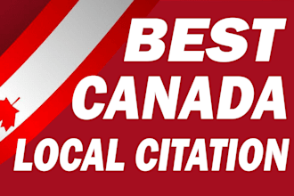 do manual canada local citation and directory submission for SEO ranking