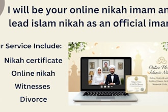 lead your online nikah with complete religious and legal compliance