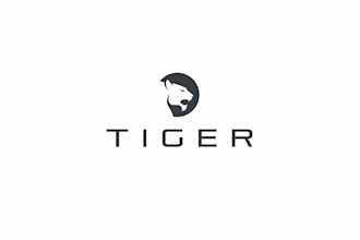 design modern minimalist tiger logo design