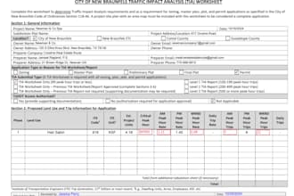 perform a traffic study or analysis