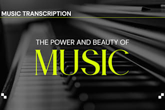 do precise music transcription and piano sheet music for any audio or mid